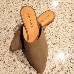 Lucky Brand Leather Mules